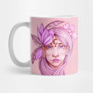 Beautiful Flower Girl Portrait Mug